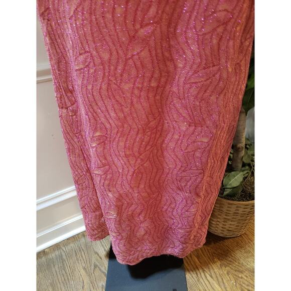 Jessica McClintock Gunne Sax Strapless Dress Women 5/6 Pink Embellished Back Zip - Picture 11 of 12